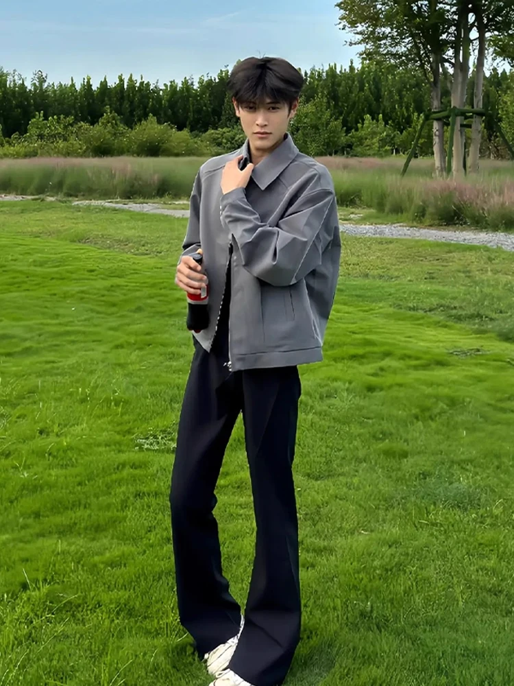 

ay ort Pad oulder Men's Jaet Cool Haome American Sle Spring Autumn High End Feeling irt Quali Polyester Fiber