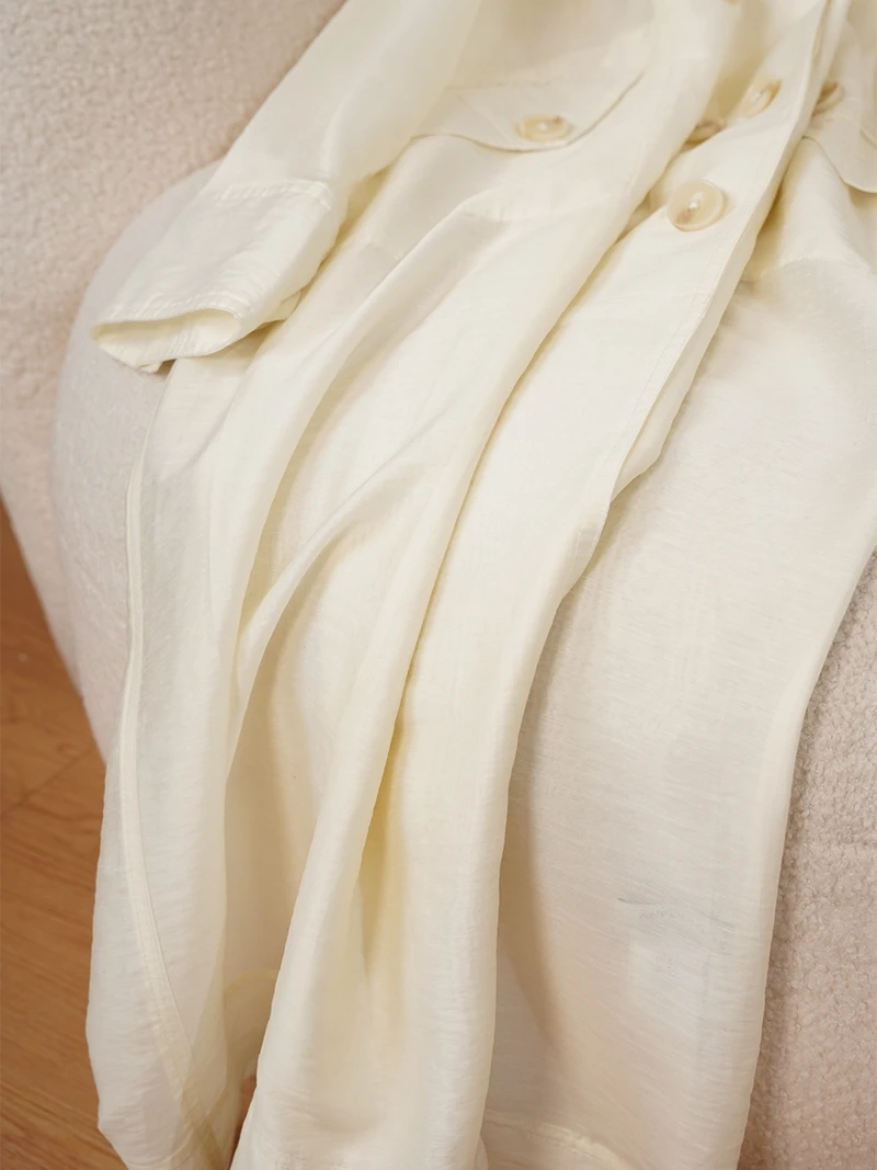 

Белое льняное свободное пальто, винтажное осеннее новое поступление, ветровка, простое женское пальто Ele Commute Faion...