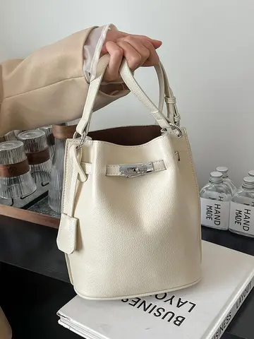 패션 버킷백 패션 스타일리시 캐주얼 트렌디 다용도 버킷백 물통 가방 버킷 가방 물통 백 물통 가방 버킷백