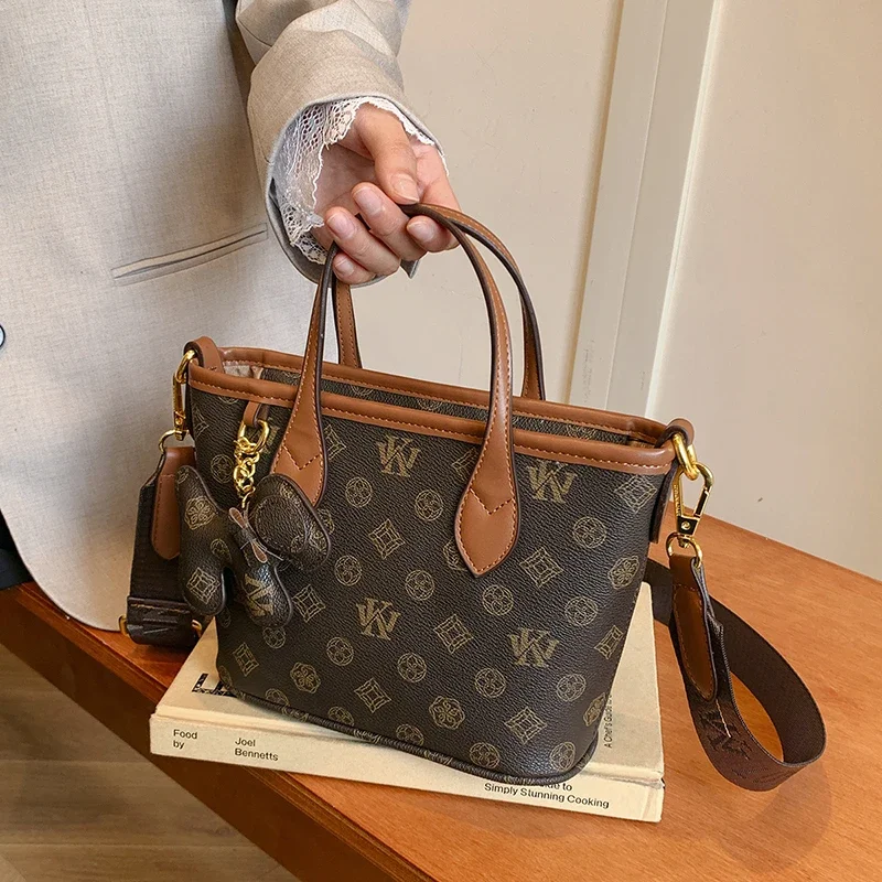 

Стильная женская кожаная сумка через плечо, женская сумка через плечо, роскошная дизайнерская сумка-тоут, элегантная сумка-мессенджер