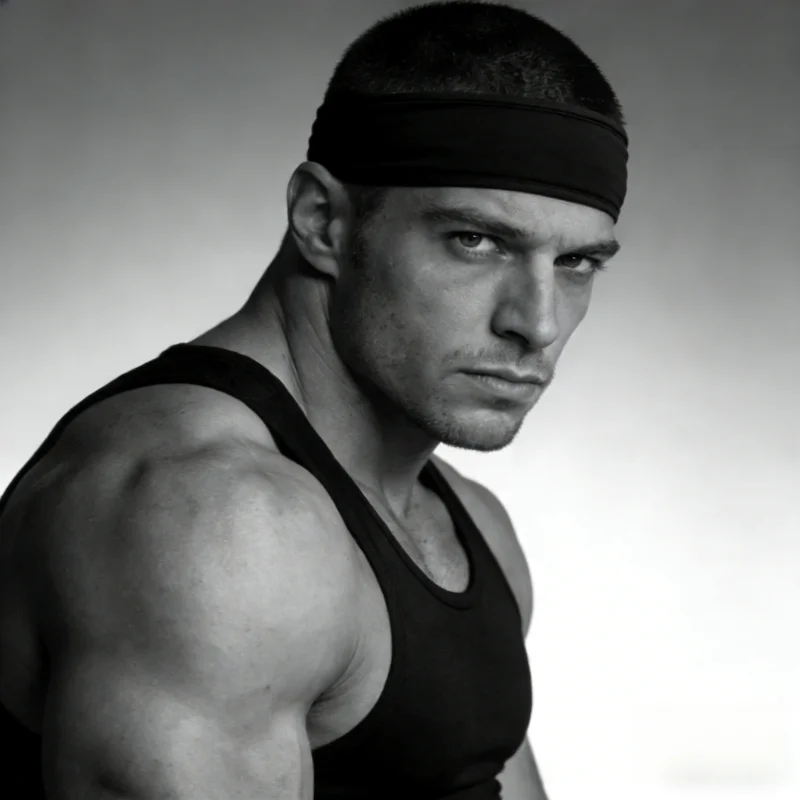 

Outdoor Fitness Sweatband Thickened Stretchable Sweat-Wicking Headband