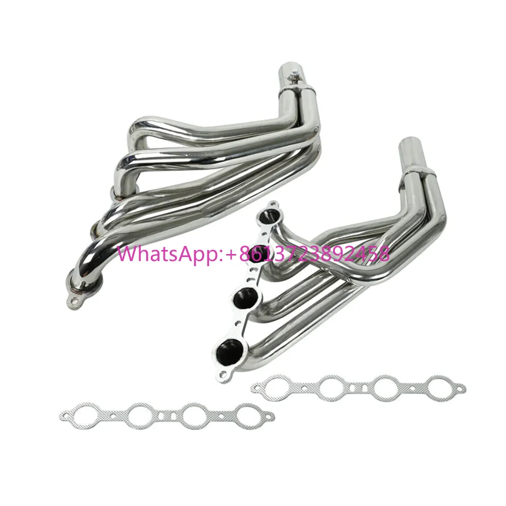 

Exhaust Manifold Header Gasket Kit for 1979-2004 Ford Mustang/Fox Body Mustang 4.8L 5.3L LS Swap Header Exhaust T304 USA STOCK