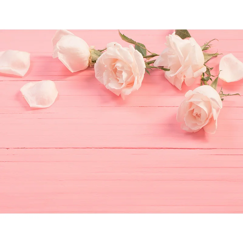 Художественный тканевый фон SHENGYONGBAO для фотосъемки на День святого Валентина с изображением деревянных цветов для вечерние ринки, фон для фотосъемки на день рождения 201214QMH-03