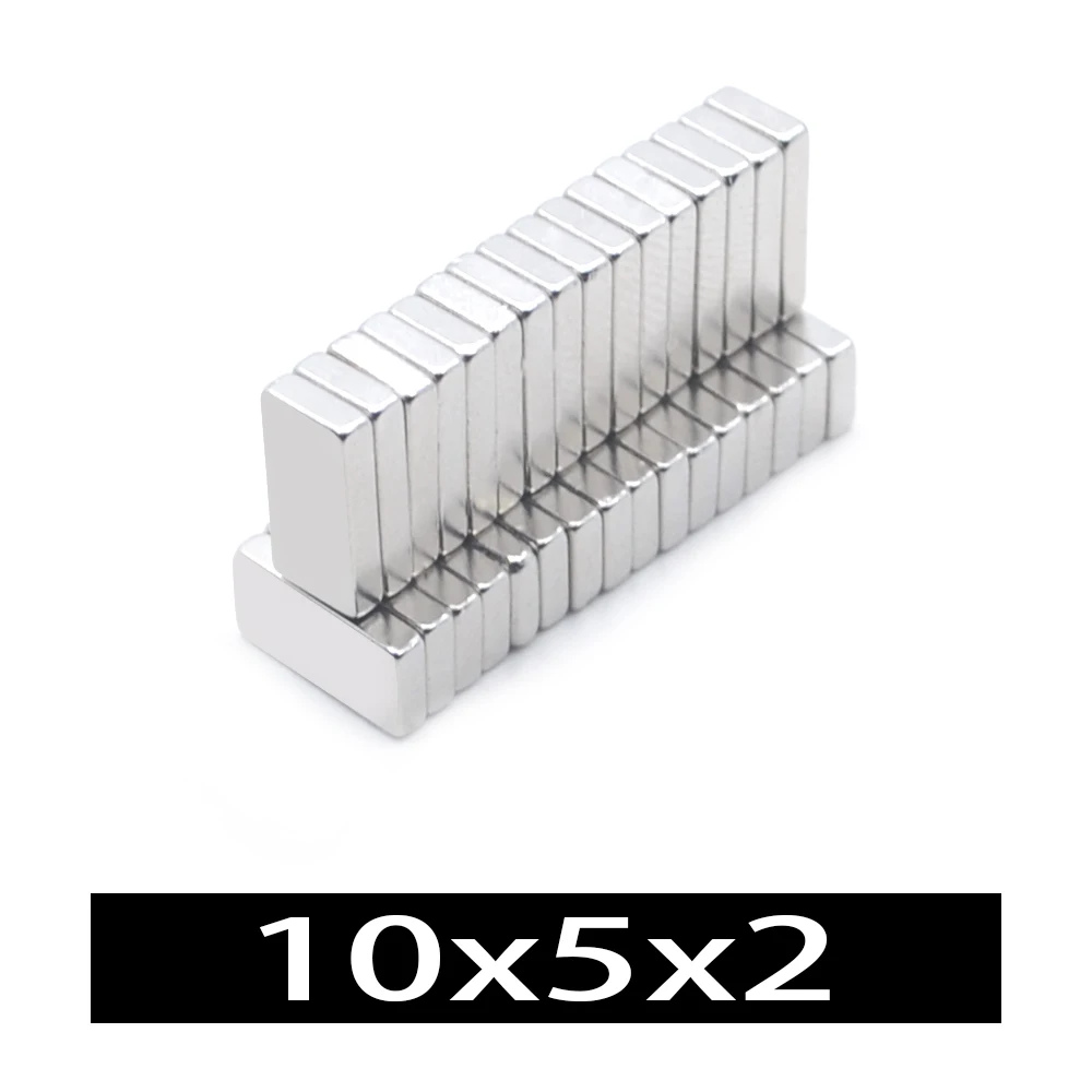 2-50000Pcs 10x5x2mm Neodymium Magnet 10mm x 5mm x 2mm N35 NdFeB Block Super Powerful Strong Permanent Magnetic imanes new magnet