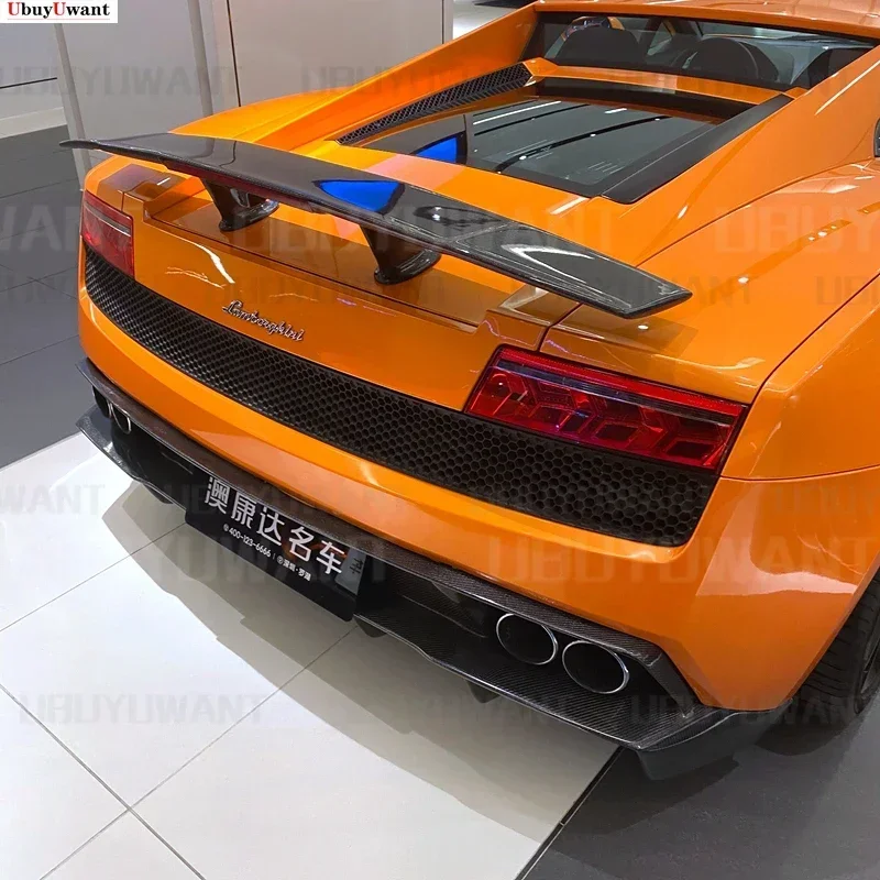 For Lamborghini Gallardo LP540/LP550/LP560 2007-2014 Carbon Fiber Rear Roof Spoiler Wing Trunk Lip Boot Cover Car Styling