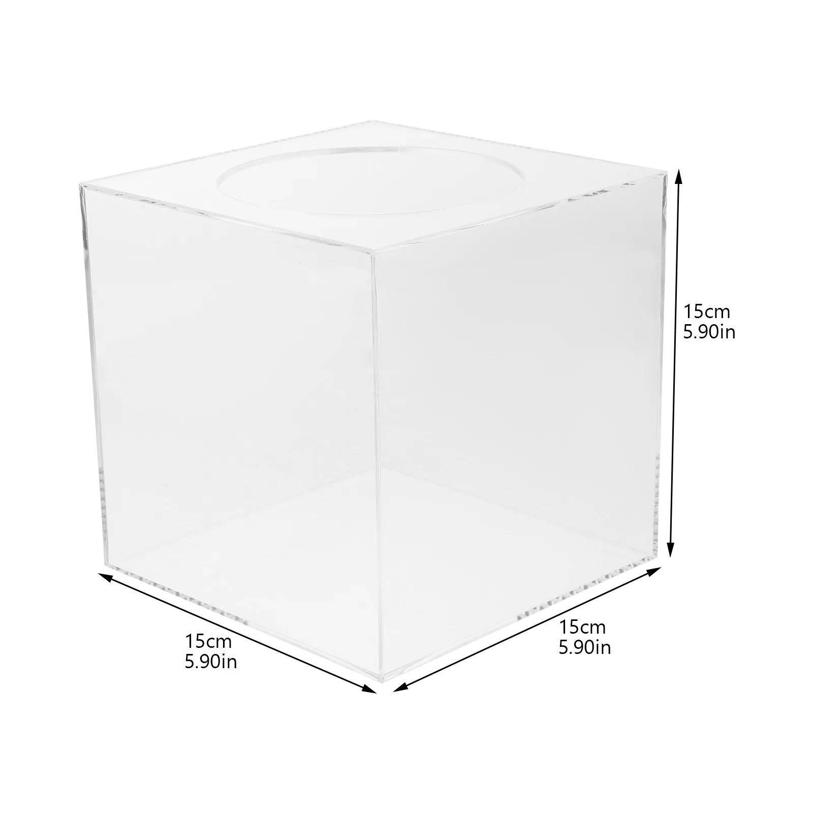 Reusable Acrylic Raffle Box Lottery Ticket Donation Storage Multi-Function Ballot Case Meeting Party Raffle Box