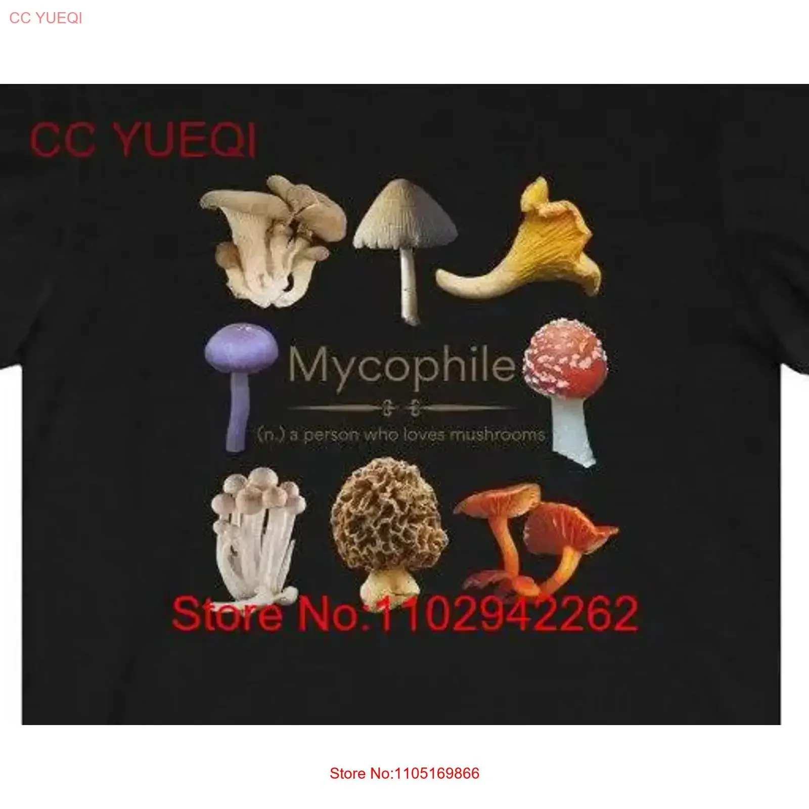 

Mycophile realistic mushroom lover T shirt vintage Washed graphic designer clothes fashion Soft homme Casual streetwear