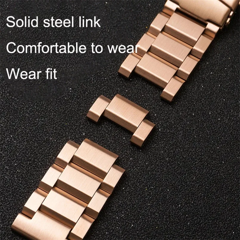 Correa de reloj de liberación rápida de 18mm, 19mm, 20mm, 21mm, 22mm, 23mm, 24mm y 25mm, pulsera de acero inoxidable, correa de muñeca de Metal, correa Universal