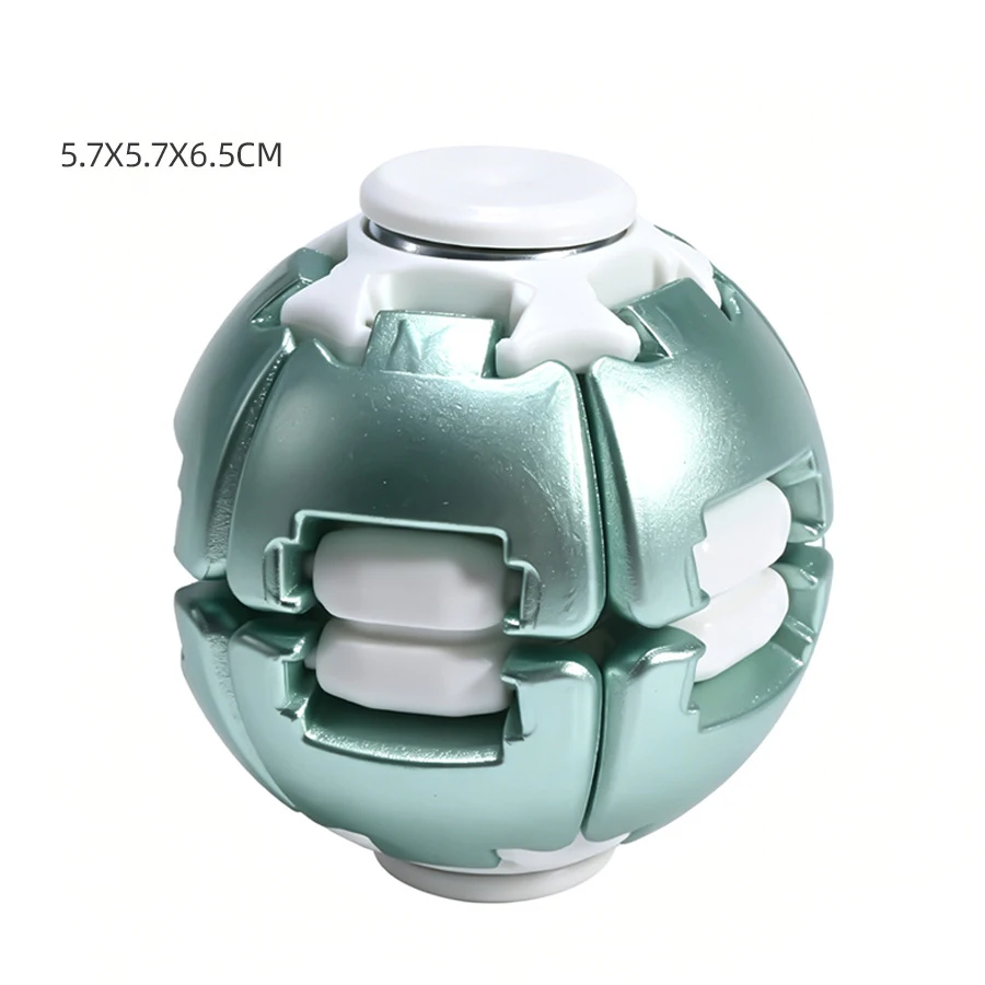 Decompression Ball Press and Rotate Toy, Children's Puzzle Stress Reliever, Compact and Portable Magic Ball Finger Gyro Toy