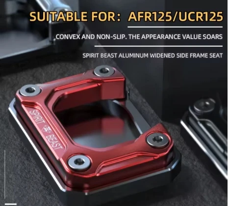 

Motorcycle Foot Support pad Accessories mount Side Stand Pad Extension Side support pad For HAOJUE AFR125 UCR125