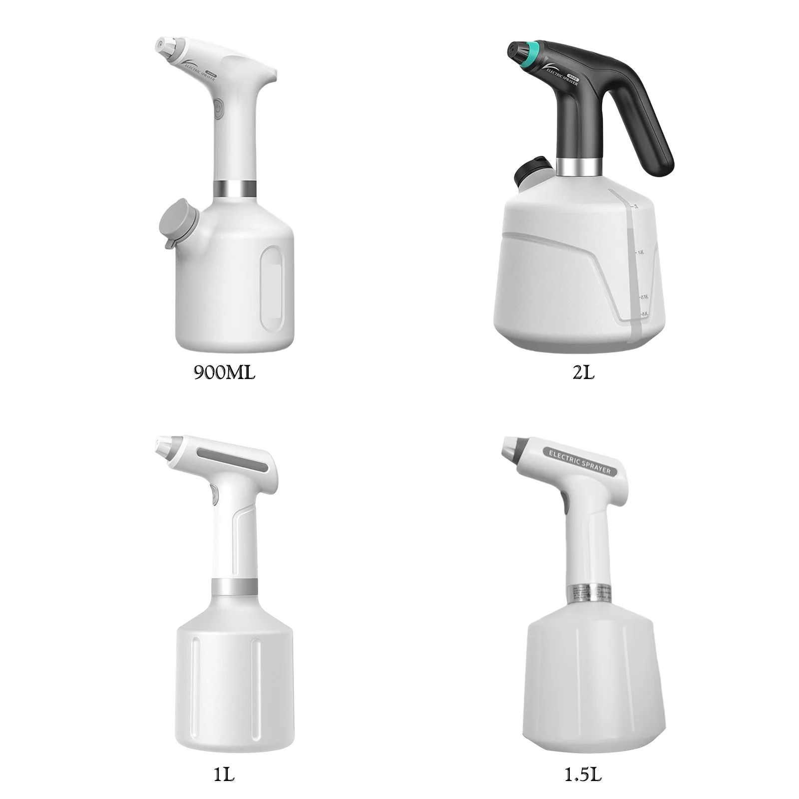الكهربائية التلقائي الرشاشات USB شحن حديقة البخاخ زجاجة قابل للتعديل فوهة 1/1.5/2L أدوات البستنة #2