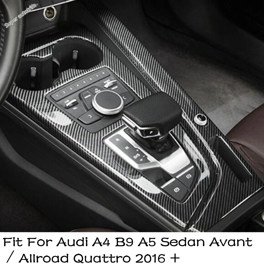 

Center Control Gear Shift Panel Cover Trim Carbon Fiber Accessories For Audi A4 B9 A5 Sedan Avant / Allroad Quattro 2016 - 2020