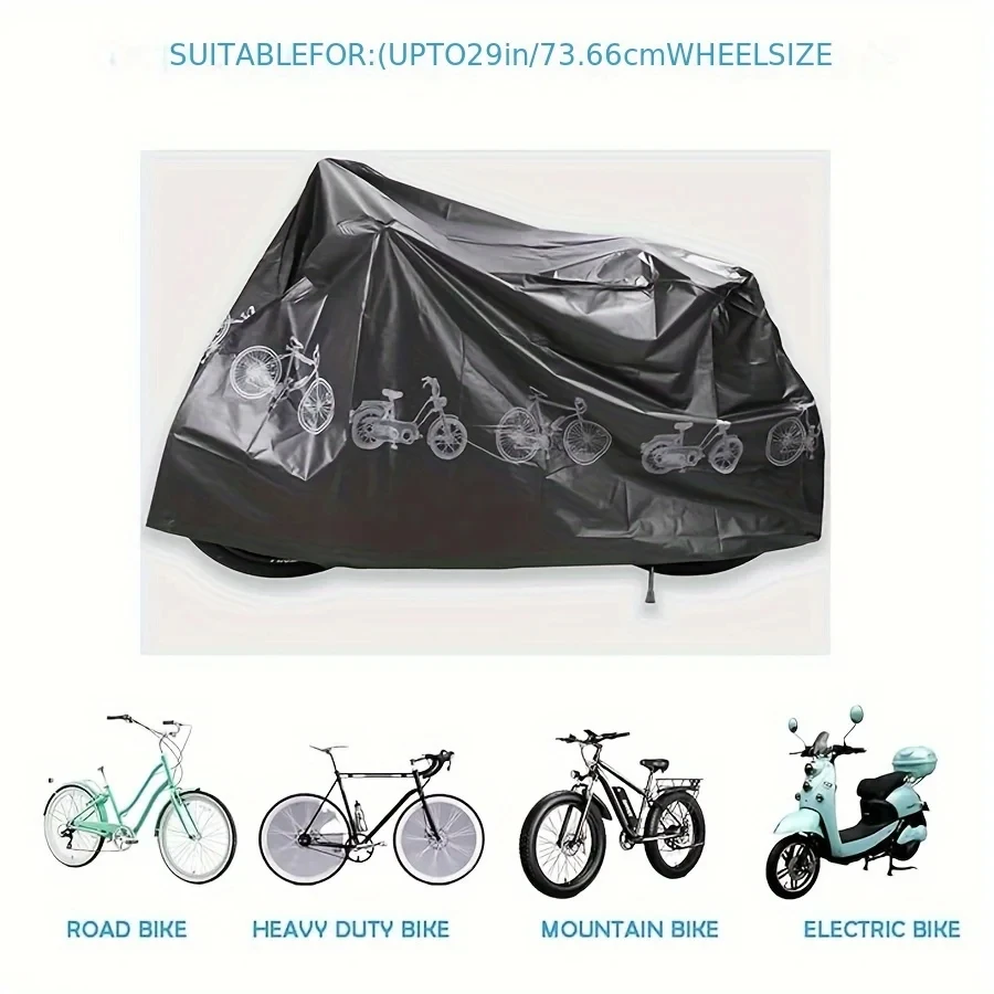 Fahrradabdeckung für den Außenbereich, MTB-Fahrradhülle, wasserdicht, staubdicht, UV-beständig, Fahrradausrüstung für alle Jahreszeiten, Fahrradzubehör – Detail 4