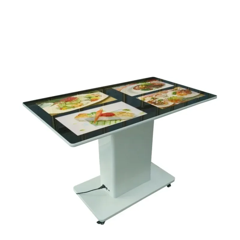 Intelligent waterproof interactive table, LCD multi-point touch screen, indoor table