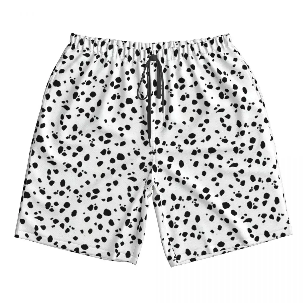 

Cute Spots Dots Dalmatian Dog Print Trunks Beach Board Shorts Casual Quick Dry Swimming Summer Men Pants