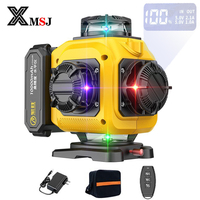 12/16 Lines 3D/4D Laser Level Remote Control 4 Colors Beam 360° Horizontal ＆ Vertical Powerful Lines Laser Levels Power Display