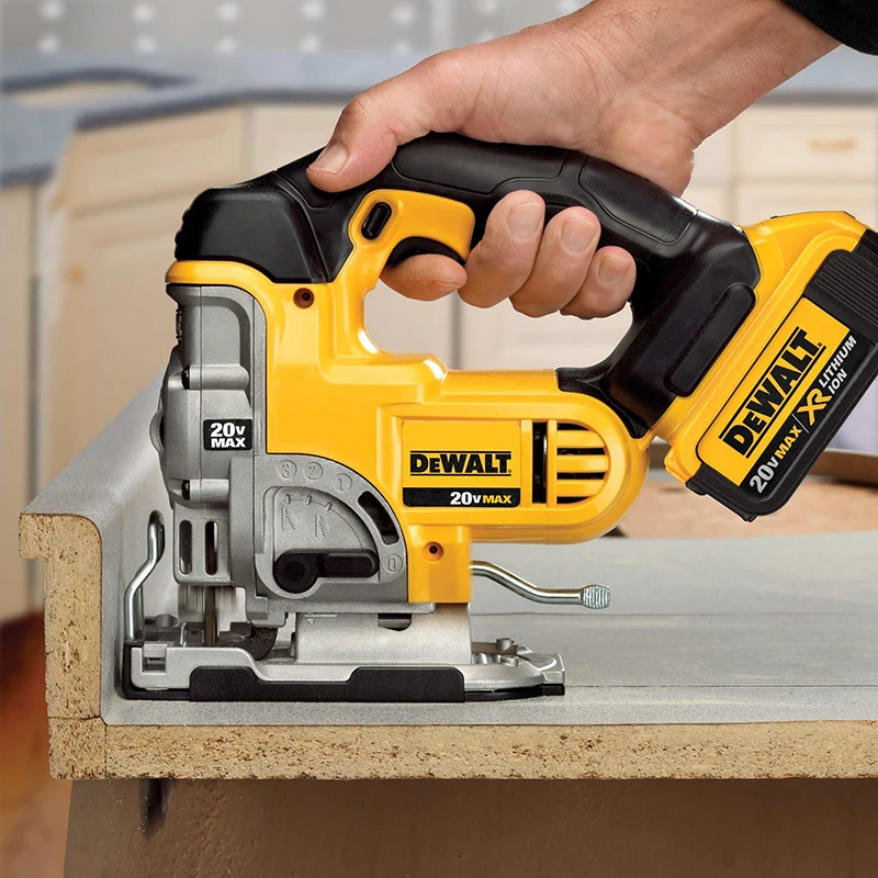 DEWALT DCS331 18V/20V MAX Jig Saw Rechargeable Wood Electric Scroll Saws 3000SPM Linear Curve Cutting Saws Tool Only