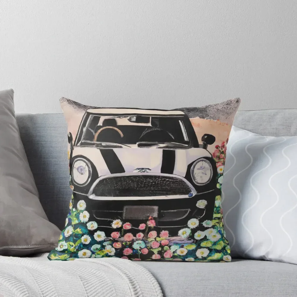 Mini cooper countryman drawing Throw Pillow Decorative Cover For Living Room Christmas Cushion For Home pillow