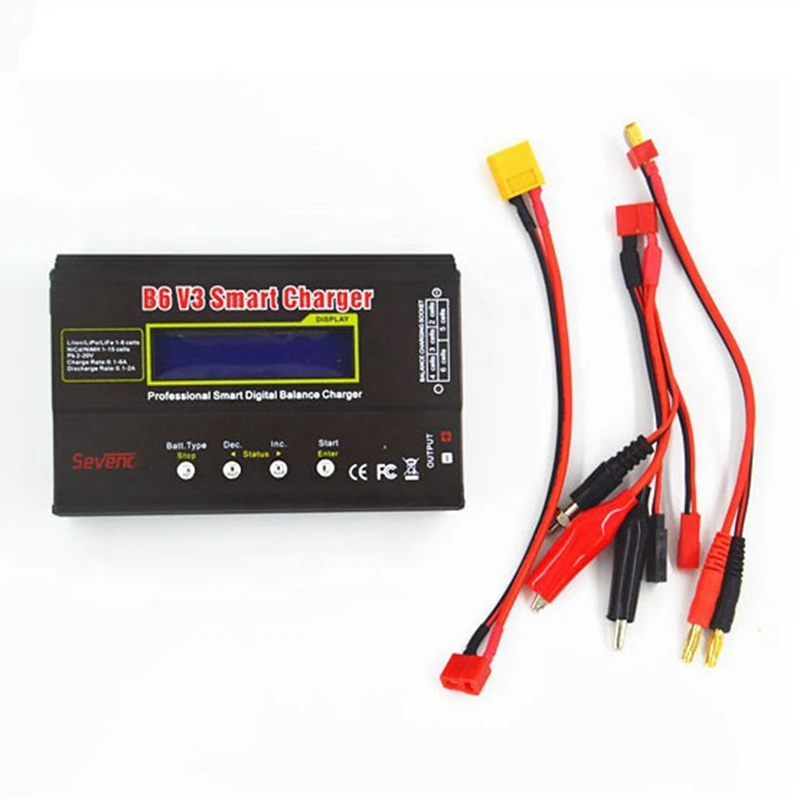 B6 V3 Battery Balance Charger for LiHv Lipo NiMh Li-Ion RC Charger for RC FPV Drone Car Boat EU Plug