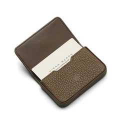 Leather Businesss Card Holder Case Gift for Friend Family Boyfriend Girlfriend