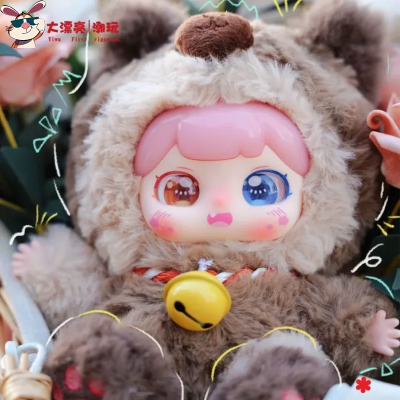 เด็กใหม่สาม PUFUFU Fortune Bell Series ตุ๊กตากล่องตาบอดกระเป๋าจี้น่ารักการ์ตูนประณีตของเล่น Surprise ของขวัญกล่องลึกลับ