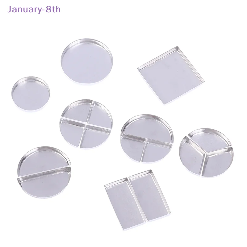 10Pcs Empty Metal Tin Palette Pans Round Metal Pans Cosmetic Eyeshadow Pans For Eyeshadow Palette Magnetic Makeup Palette