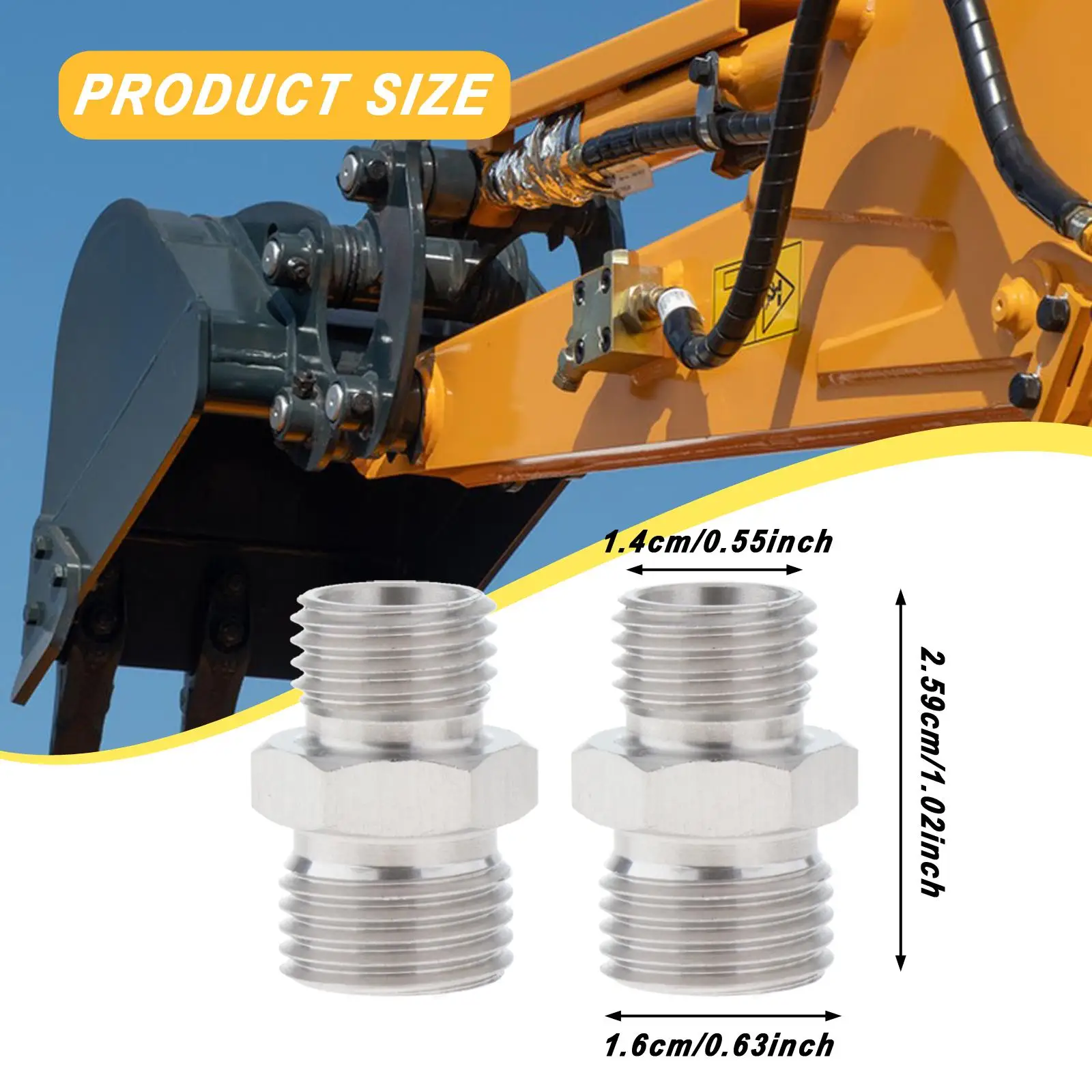4 × 115757 محولات تركيبات تركيبات مرفقة هيدروليكية لأجهزة الخيوط #6