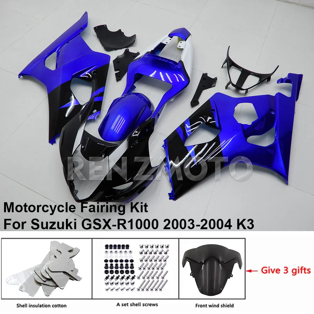 

S1003-125a For Suzuki GSX-R1000 2003-2004 K3 K4 Fairing Motorcycle Set Body Kit Decoration Plastic Guard Plate Accessories Shell