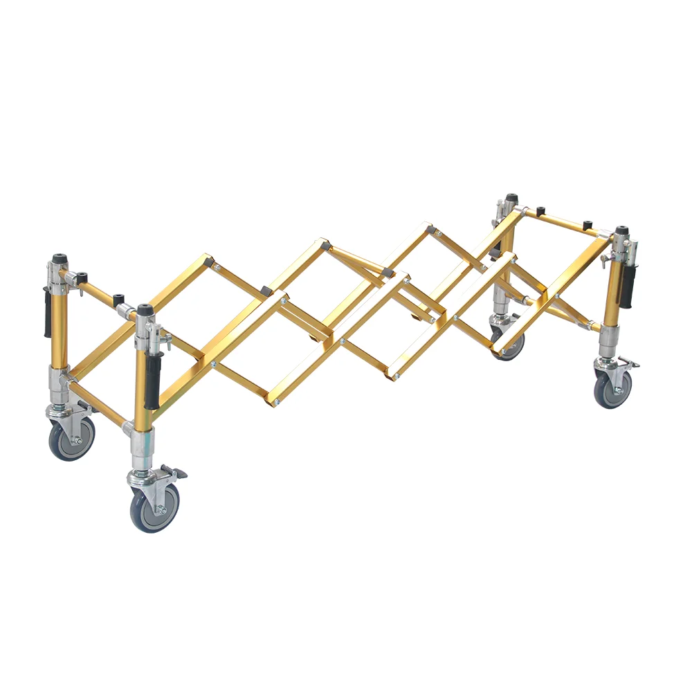 Factory Directly Aluminum Alloy Funeral Church Truck Casket Coffin Transport Trolley