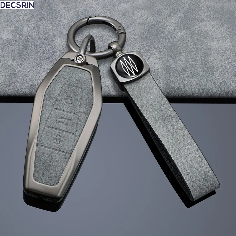 Lederlegierung Autoschlüsseletui Abdeckung Shell Fob für Chery Icar 03 Icar 03 AIQAR EQ7 EQ5 EQ3 JAECOO J6 J7 J8 Autoinnenausstattung