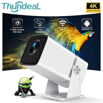 ThundeaL 4K 풀 HD 프로젝터, FHD TD80W, 안드로이드 와이파이, 3D 홈 시어터 TD80, 휴대용 빔 프로젝터, 회의 비디오 영화 PK HY320
