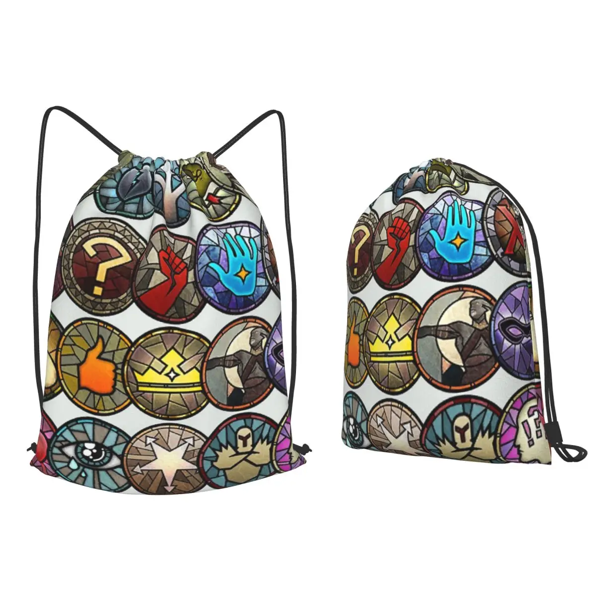 Dragon Age Inquisition Dialogue Wheel Icons Dragon Age Stickers Backpacks Fashion Drawstring BundleBook Bags for Travel Students