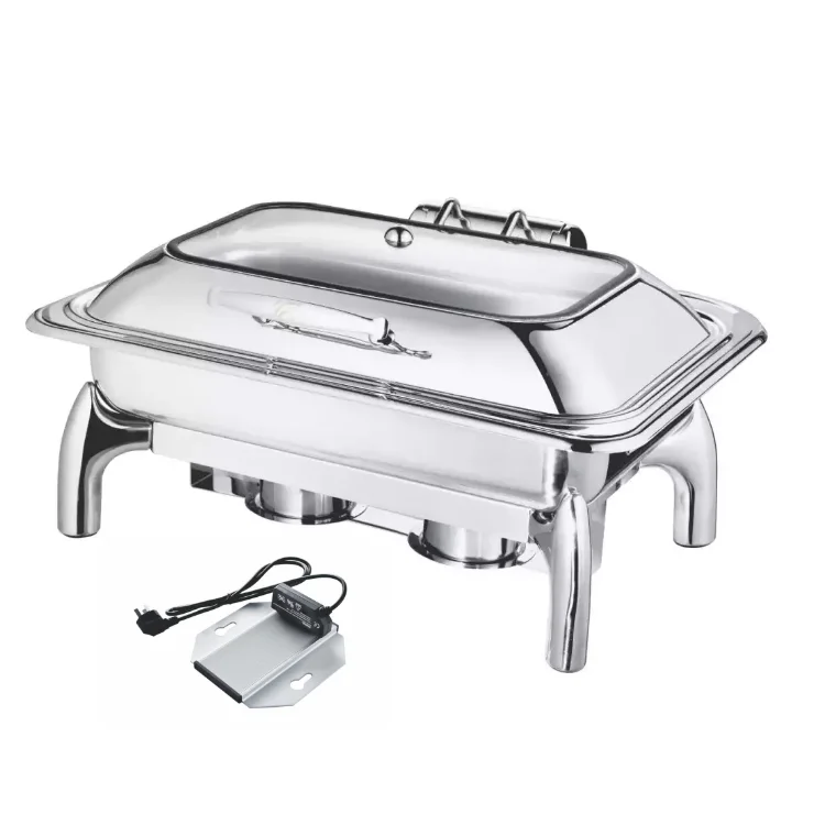 Stainless steel cathering Electric shaffing chaffing chafing dish electric heater buffet food warmers server warming tray stove