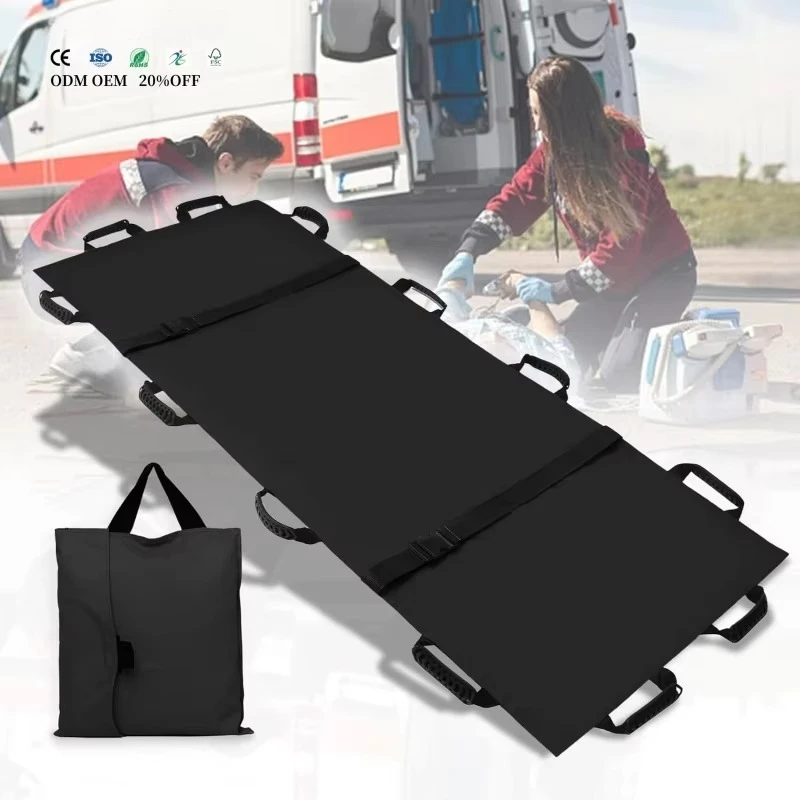 

Hospital Emergency Foldable Waterproof Emergency Rescue Patient Transfer Sheet Soft Stretcher