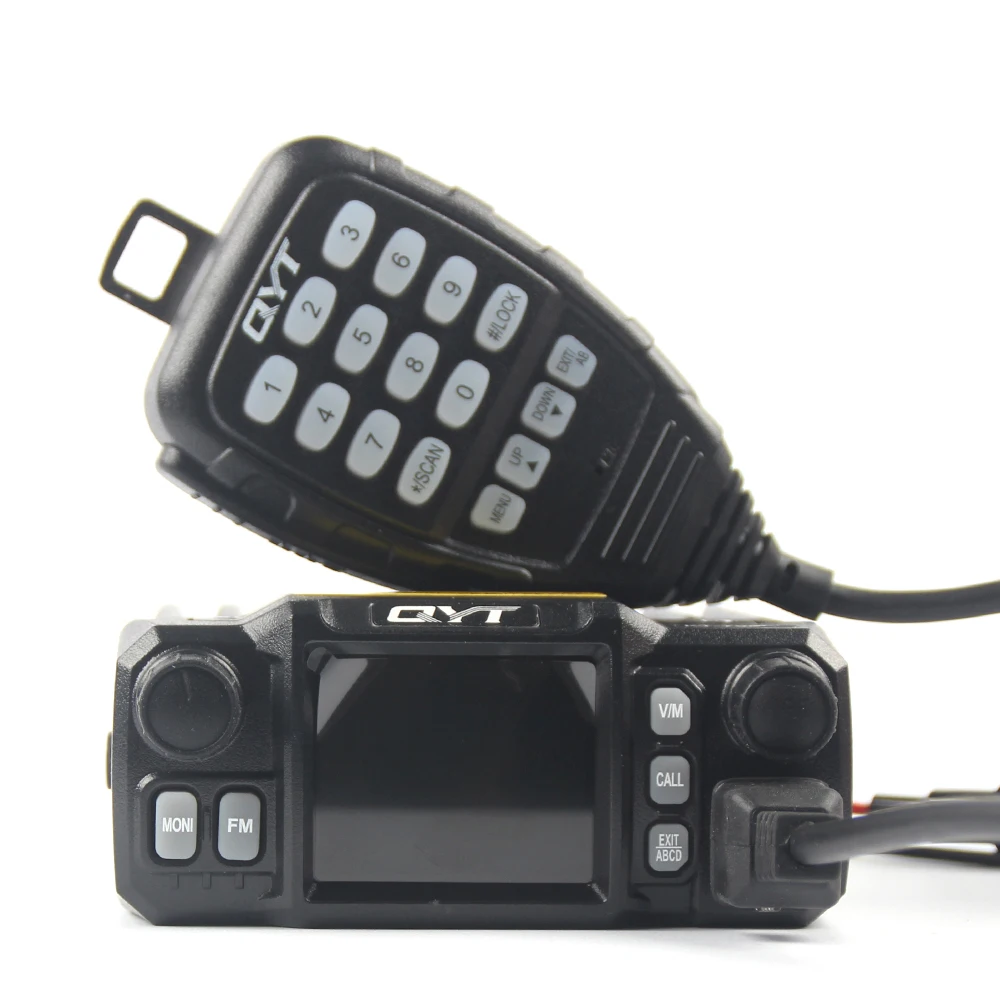 Najnowsza wersja Mini Mobile Radio QYT KT-7900D 25W czterozakresowy 144/220/350/440MHz KT7900D UV transceiver lub z zasilaczem