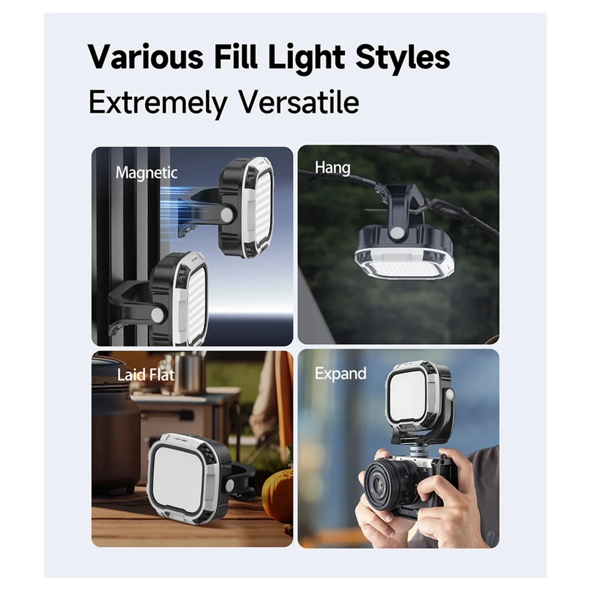 Efficiente luce di riempimento magnetica portatile Martvsen R7 PRO bicolore 28W sulla fotocamera