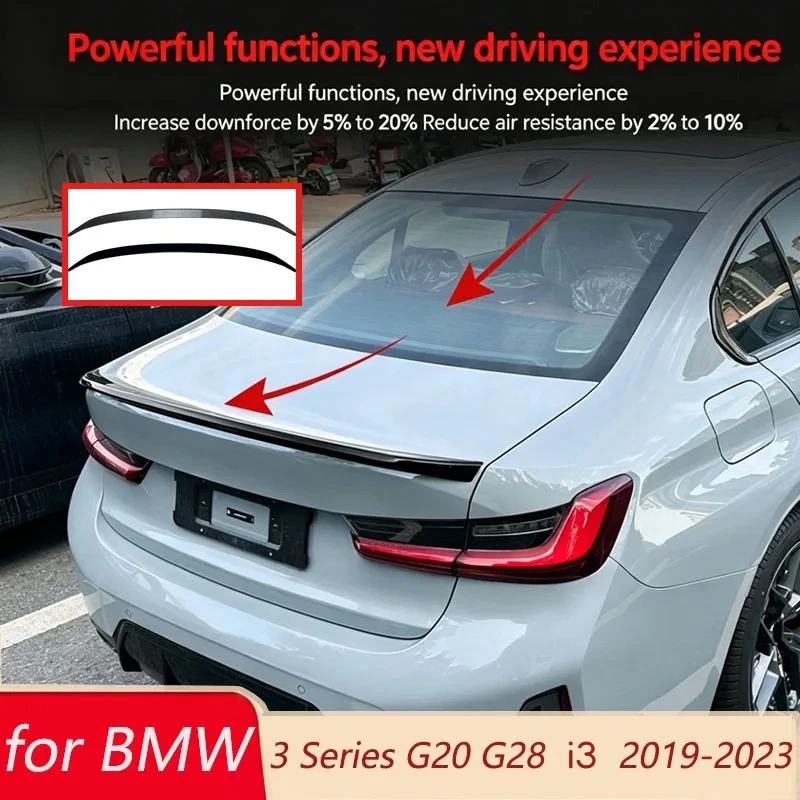 

Rear Trunk Wing for BMW 3 Series i3 G20 G28 325i 330i 2019-2023 MP Style Car Spoiler Splitter Tail Lip Body Kit Tuning Parts