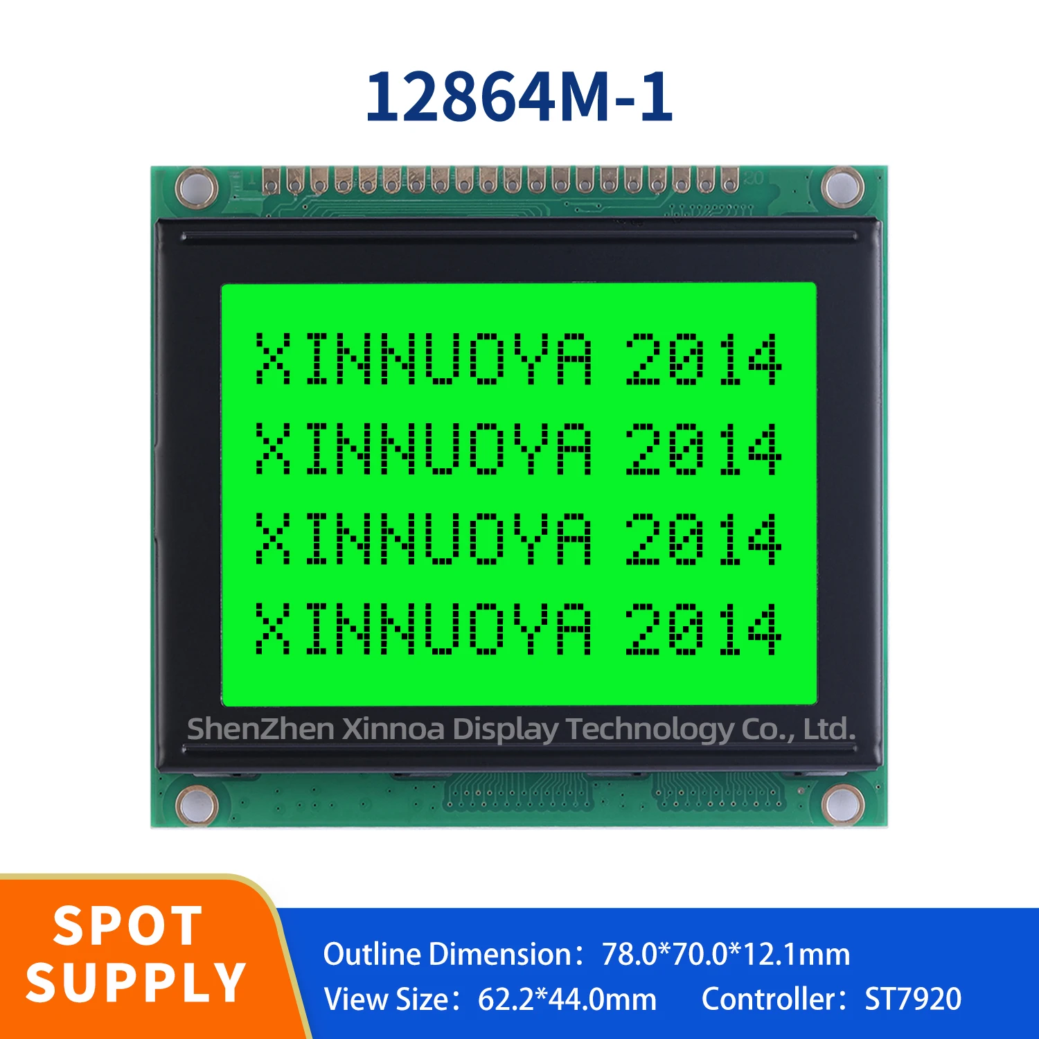 Emerald green light black lettering 12864M-1 5V DOTS Blue Yellow Screen PCB Backlight ST7920 SPI Serial Parallel Port LCD12864