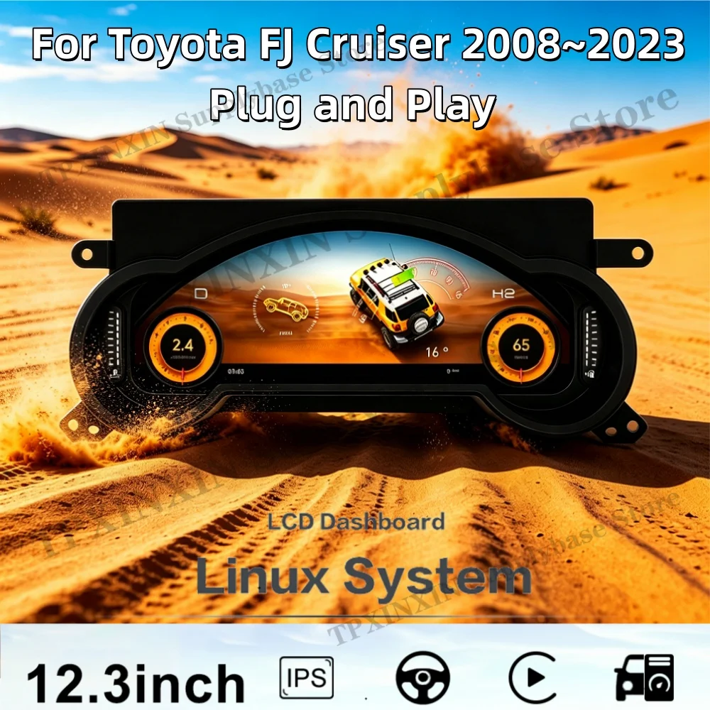 

For Toyota FJ Cruiser 2008~2023 Auto Gauge Car dashboard Digital Performance Display Dashboard DenaliDigital Instrument Cluster