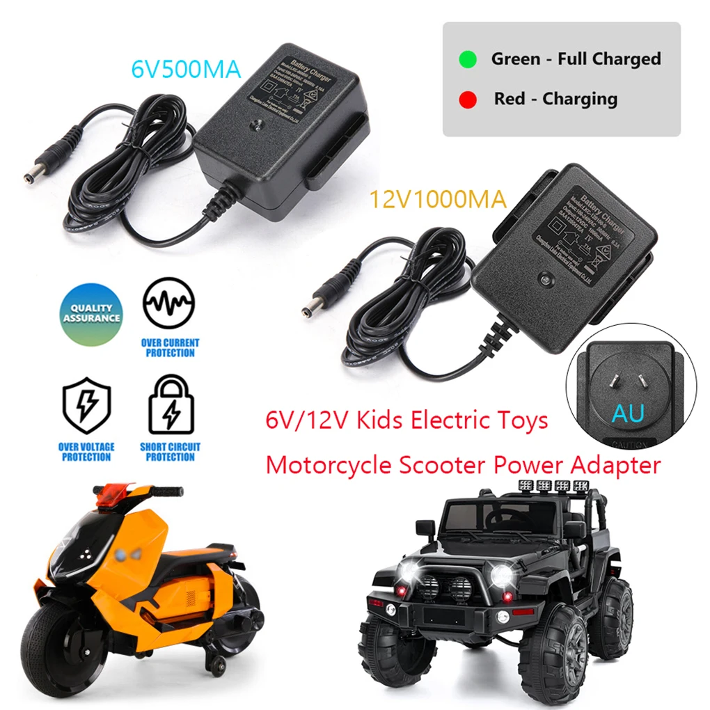 6V/12V Kids Car Battery Charging Ride On Adapter Universal Adapter 12V Kids Ride On Car Charging