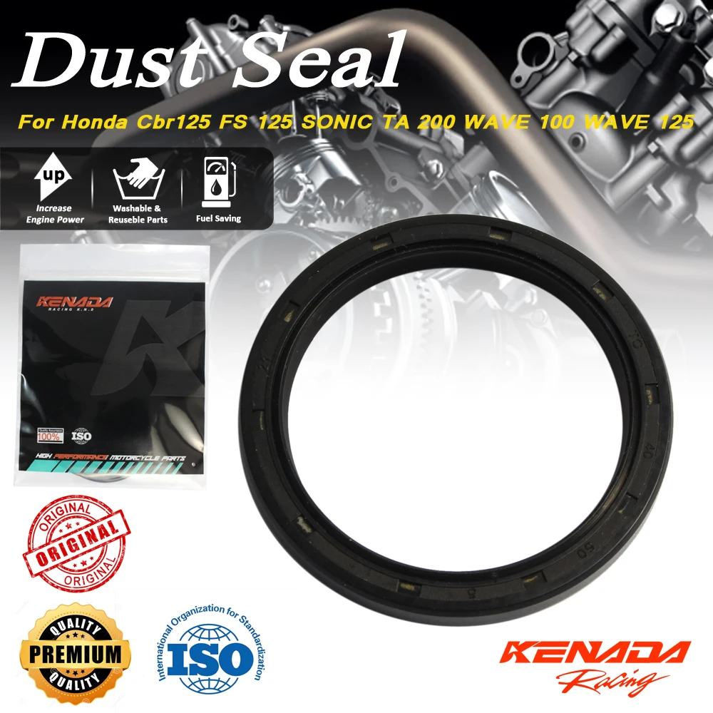 

KENADA Racing For Honda Cbr125 FS 125 SONIC TA 200 PHANTOM SHADOW TA 200 WAVE 100 WAVE 125 RS 125 Front Wheel Dust Seal