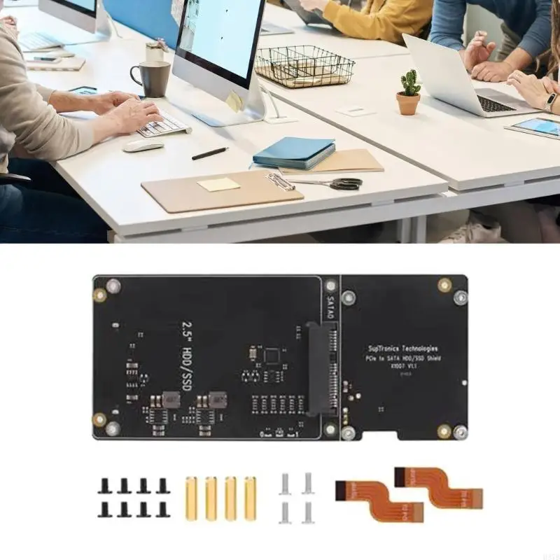 H37B x1007 PCIe до 2,5 HDD/SSD Доска для расширения двойного хранения для RPI