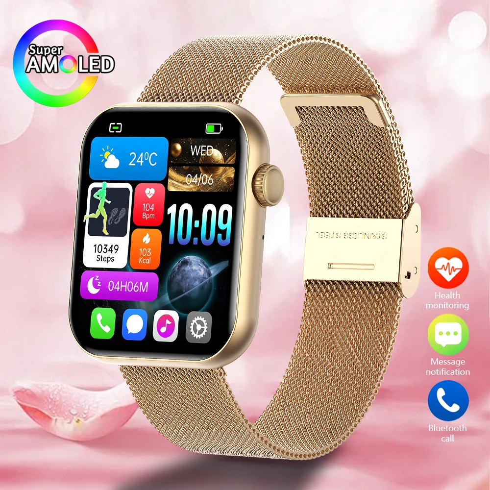 

2025 New Smart Watch For Women HD Screen Bluetooth Call Waterproof Watch Sports Mode Smartwatch Lady Bracelet For Android IOS