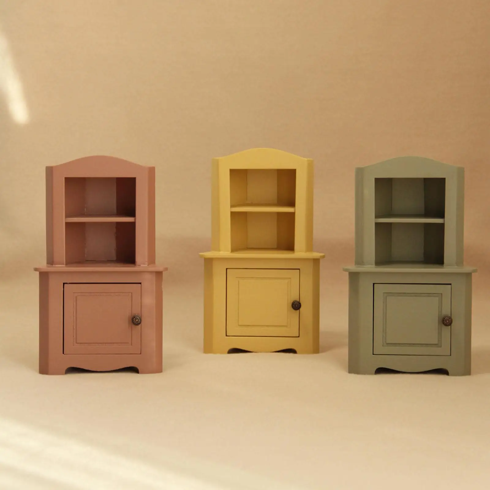 Acessórios de simulação de gabinete em escala 1/12 Móveis em miniatura de brinquedo