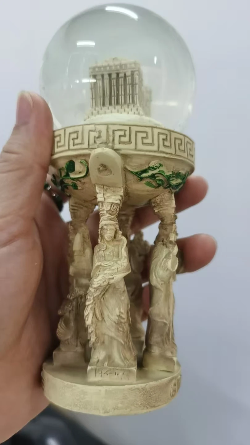 resin figure mental psychological sand table game box court therapy building  greece