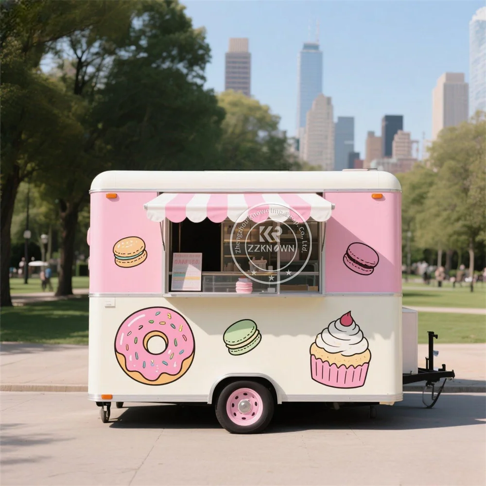 

Custom Mobile Kitchen Burger Fast Food Truck Hotdog Bbq Catering Trailer Cart Mobile Coffee Shop Food Truck With VIN CE