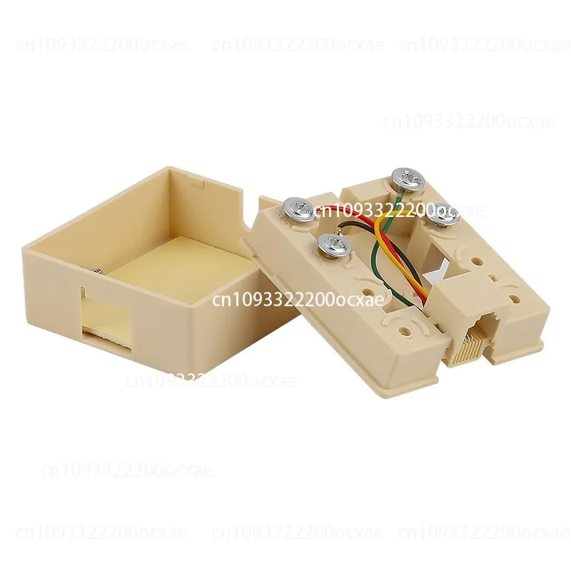 

5pcs 4-core telephone junction box, RJ11 telephone junction box, 6P4C connection box, telephone socket
