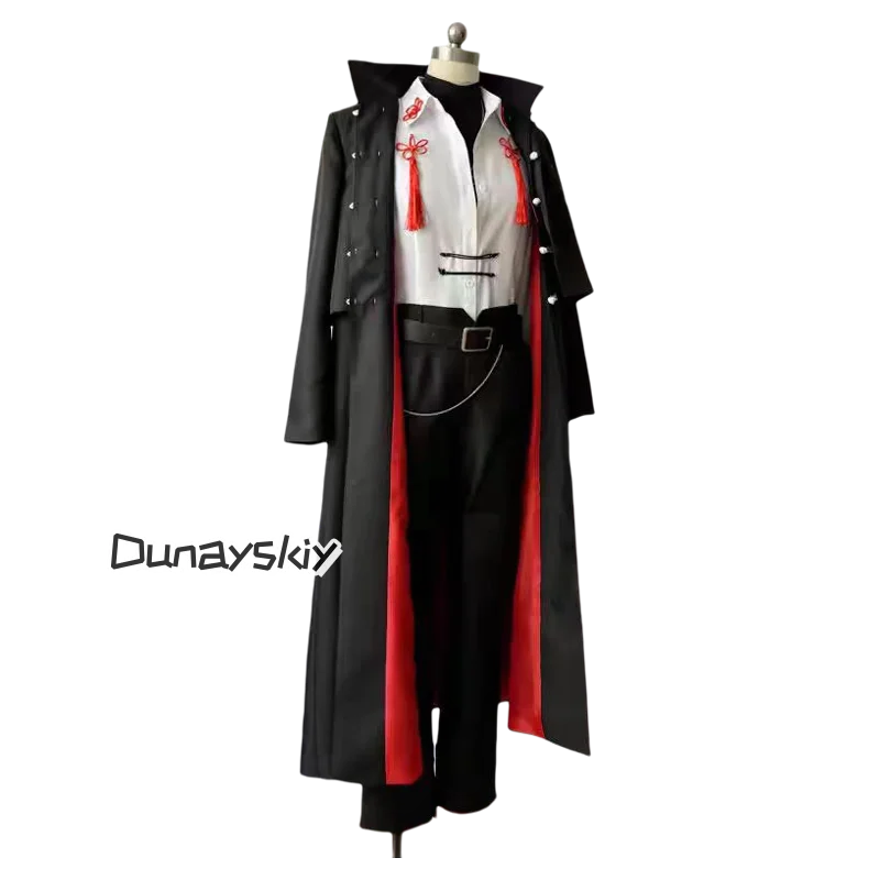 Link Click Vein Cosplay Costume Red wig cosplay S-3XL Cape Suit Unisex Outfit Folding fan Prop Anime Halloween Roleplay Set - Image 6