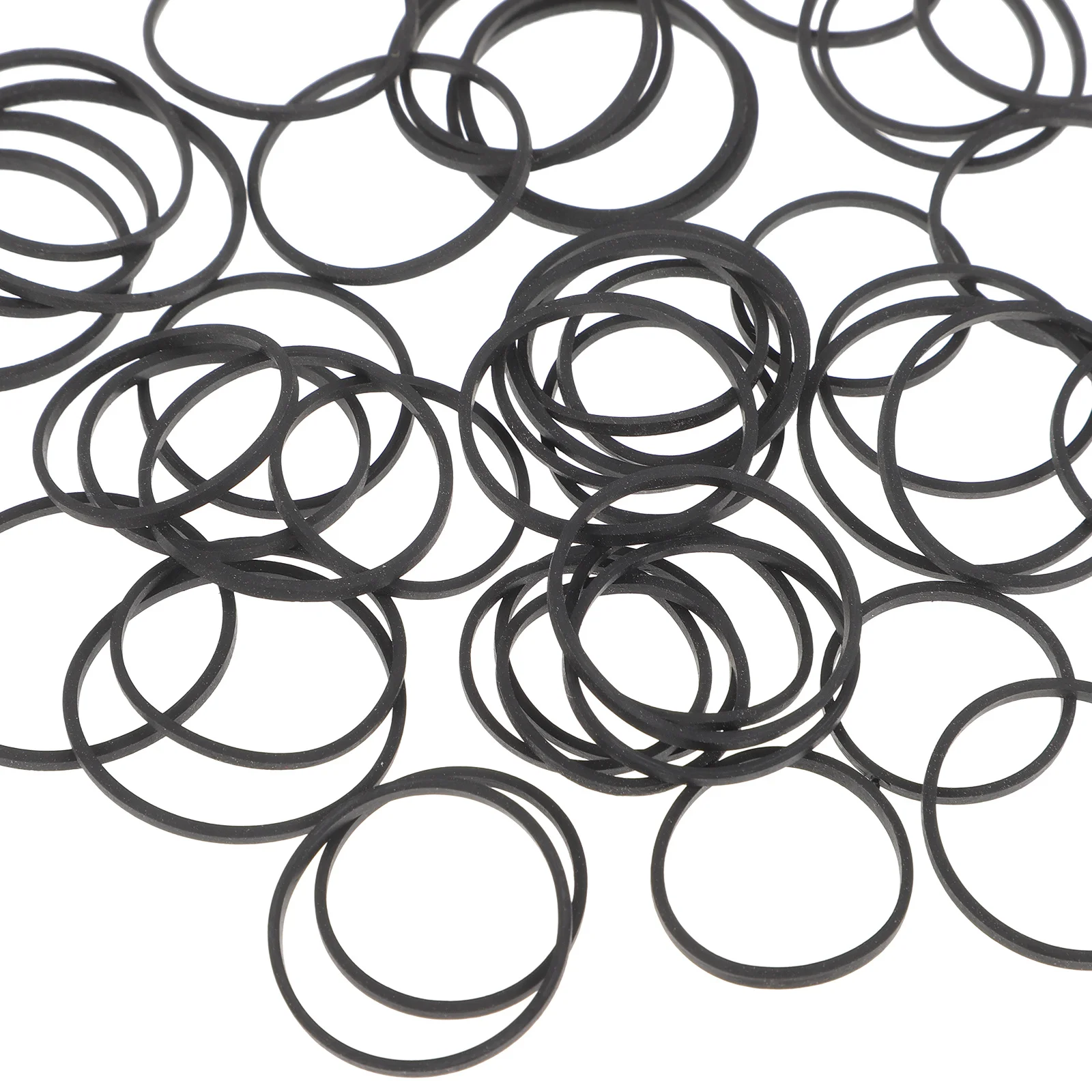 50Pcs Rubber Recorder Belts Cassette Player Belt for Smooth Rotation and Long Term Reliable Performance Tape Recorder Belts