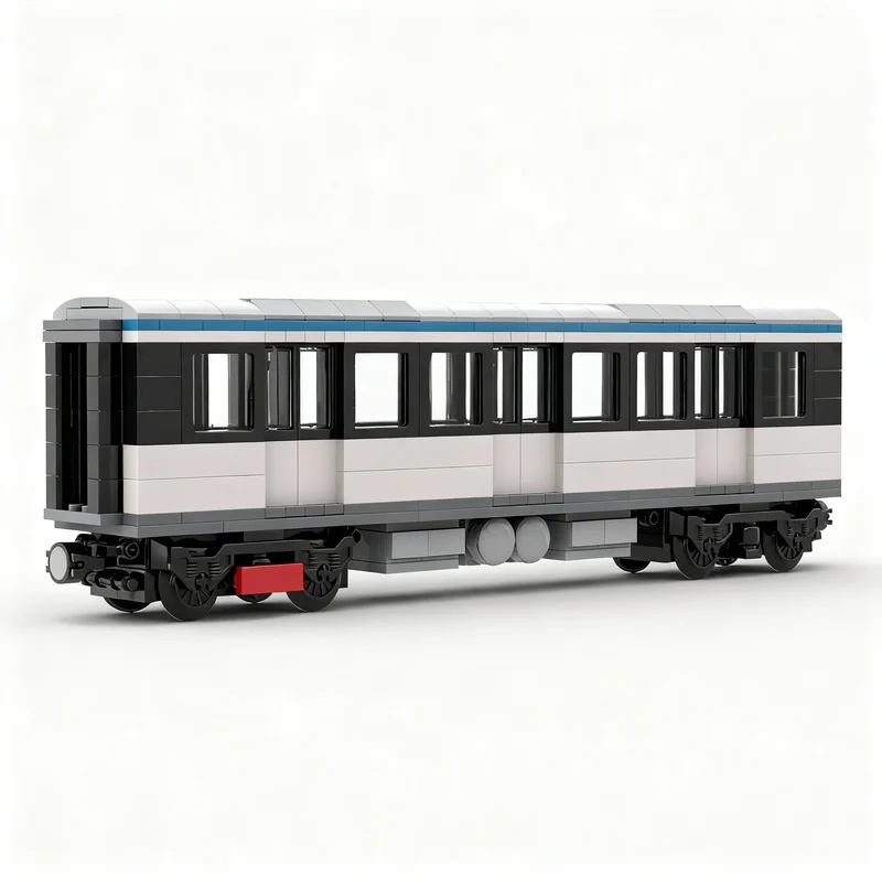 464 Pezzi MOC Metropolitana di Sydney, Modellino di Treno Urbano, Blocchi da Costruzione, Giocattoli Architettonici, Idea Regalo Educativo per Natale, Mattoncini per Bambini